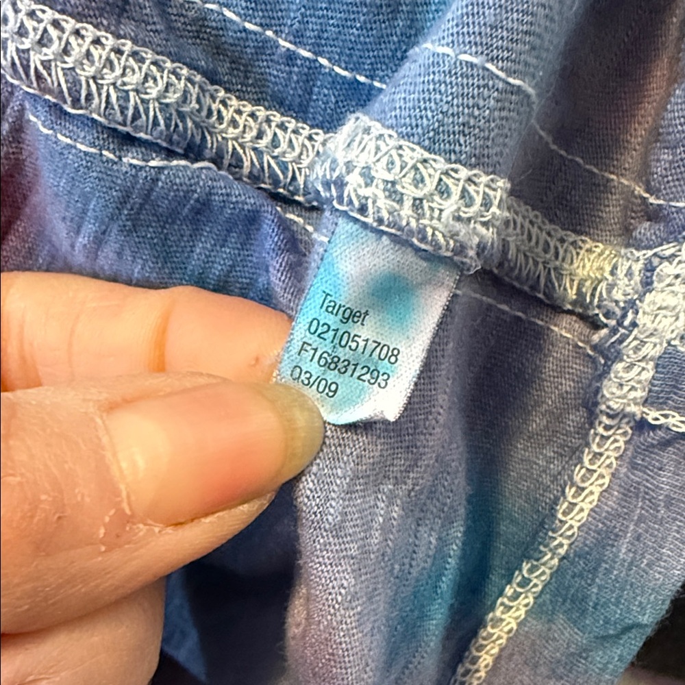 Tie-Dye Women's Top - Red and Blue - Picture 7 of 10